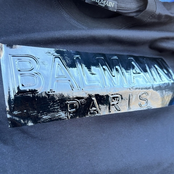 Balmain Black Short Sleeve Tee